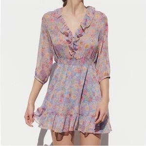 Zara Ruffle Floral Mini